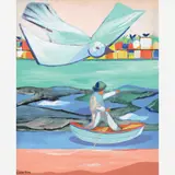 Sem título by Cícero Dias, Óleo sobre tela, offered Aug 2009