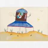 Roberto Magalhães, Sem título, Aquarela, guache e nanquim sobre papel