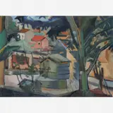 Paisagem by Aldo Bonadei, Óleo sobre tela, offered Aug 2009