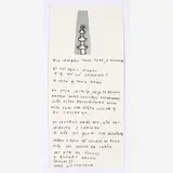 Leonilson, Poema, circa 1980
