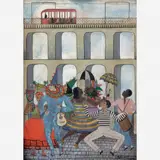 Heitor dos Prazeres, Bloco na Lapa, Óleo sobre eucatex