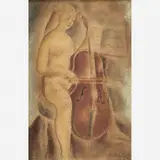Vicente do Rego Monteiro, Mulher com violoncelo