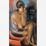 Di Cavalcanti, Melindrosa, Pastel sobre papel