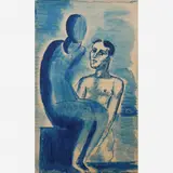 Ismael Nery, Auto-retrato, Aquarela sobre papel