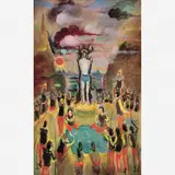 São Sebastião by Alberto da Veiga Guignard, Óleo sobre tela, offered Dec 2008