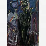 Três manequins by Iberê Camargo, Óleo sobre tela, offered Dec 2008