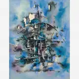 Sem título by Antônio Bandeira, Aquarela, offered Dec 2008