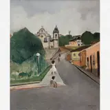 Rua de São João Del Rey by José Pancetti, Óleo sobre tela, offered Dec 2008
