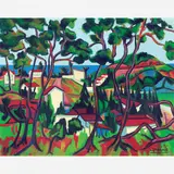 Paisagem by Inimá de Paula, Óleo sobre tela colada em aglomerado, offered Dec 2008