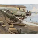 Sílvio Pinto, Praia do Caju, Óleo sobre tela