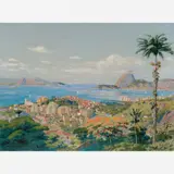 Otto Bungner, Entrada da Baía de Guanabara, Óleo sobre tela