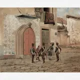O Vidigal diante da casa de Vidinha by Antônio Firmino Monteiro, Óleo sobre tela, offered Dec 2008