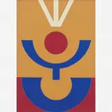 Rubem Valentim, Emblema 32, Acrílica sobre tela