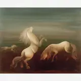 Cavalos by Orlando Teruz, óleo sobre tela, offered Aug 2008