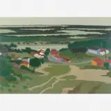 Ivan Marquetti, Vista da parte de baixo de Monte Alegre, Óleo sobre tela