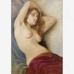 Jean-Joseph Benjamin-Constant, Nu, Óleo sobre tela