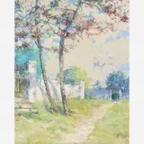 Antônio Parreiras, Amendoeiras, Óleo sobre tela
