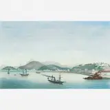 Eugène Cicére, Rio de Janeiro - As prais de Santa Luzia e Glória, Litografia