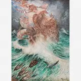 Helios Seelinger, Caravela Santa Maria nos mares fantásticos do Brasil, Óleo sobre tela