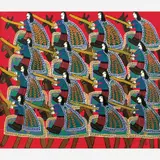 Guerreiros by Antônio Poteiro, Óleo sobre tela, offered May 2008