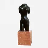 Torso by Bruno Giorgi, ESCULTURA EM MÁRMORE NEGRO BELGA, offered May 2008