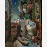 Alegoria by Di Cavalcanti, Óleo sobre tela, offered May 2008
