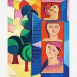 Figuras by Cícero Dias, Óleo sobre tela, offered May 2008