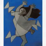 Menina e Borboleta by Milton Dacosta, Óleo sobre tela, offered May 2008