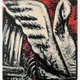 Daniel Senise, Cisne, Óleo sobre tela