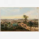 Eugène Cicére, Rio de Janeiro- De lado da terra Marro de Senado, Litografia