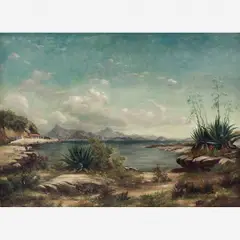 Paisagem by Estêvão Silva, Óleo sobre tela, offered May 2008