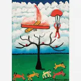 Pára-quedista by José Antônio da Silva, Óleo sobre tela, offered Nov 2007