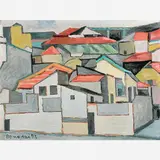 Casario by Aldo Bonadei, ÓLEO SOBRE MADEIRA, offered Nov 2007