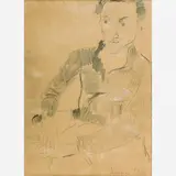 Emeric Marcier, Retrato de Jean Boguici, Grafite sobre papel