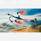 Amazônia pré-histórica by Roberto Magalhães, Óleo sobre tela, offered Nov 2007