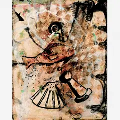 Sem título by Daniel Senise, Óleo sobre papel colado em tela, offered Nov 2007