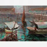 Mercado Velho by Manoel Santiago, Óleo sobre tela, offered Nov 2007