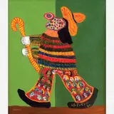 Palhaço by Antônio Poteiro, Óleo sobre tela, offered Aug 2007