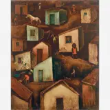 Favela by Orlando Teruz, Óleo sobre tela, offered Aug 2007