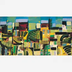 Favela by Aloísio Sergio Magalhães, Óleo sobre tela, offered Aug 2007