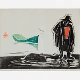 Oswaldo Goeldi, Pescador, Xilogravura