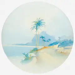 Pedra da Gavea by Francisco Goldschmidt, Aquarela, offered Apr 2007