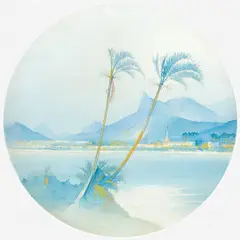 Enseada de Botafogo by Francisco Goldschmidt, Aquarela, offered Apr 2007