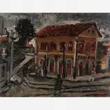 Emeric Marcier, Paisagem - Santa Tereza, Óleo sobre tela