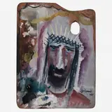 Cabeça de Cristo by Alberto da Veiga Guignard, Óleo sobre palheta, offered Nov 2006