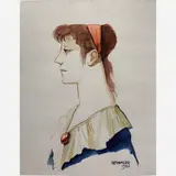 Figura by Reynaldo Fonseca, Aquarela, offered Nov 2006