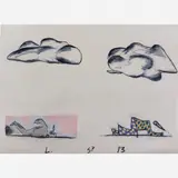 Leonilson, Untitled, Tinta metalica e pastel