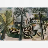 Paquetá by Di Cavalcanti, Óleo sobre tela, offered Nov 2006