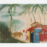Praia by Cícero Dias, Óleo sobre tela, offered Nov 2006