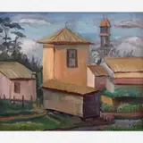 Raphael Galvez, O Chalé (bairro do Pari), Óleo sobre tela